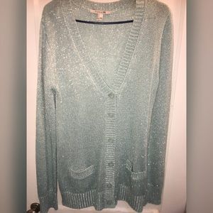 Turquoise cardigan